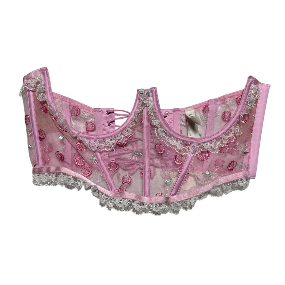 For Love & Lemons Sweet Cherries Corset